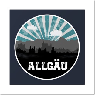 Allgäu Skyline Posters and Art